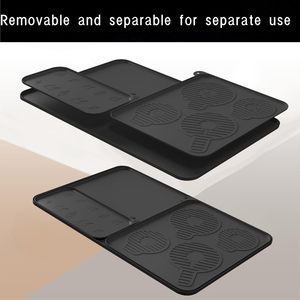 Tapis antidérapant en silicone avec rainure de drainage, tapis de cuisine pour accessoires de machine à crème glacée <span class=keywords><strong>Ninja</strong></span> NC700/701 - Product Image 1