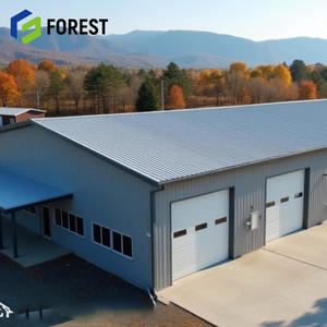 Wide Span <b>Metal</b> Agricultural steel structure Building for Warehouse with Structural Calculation Anti Corrosion Treatment Zinc - Product Image 1