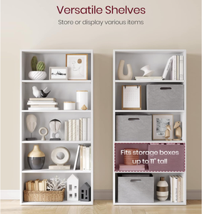 5-Tier Bookcase <strong>Book</strong> <strong>Shelf</strong> <strong>Open</strong> Storage <strong>Shelf</strong> 9.4 X 23.6 X 52.8 Inches for Living Room Home Office Dinning Room - Product Image 3