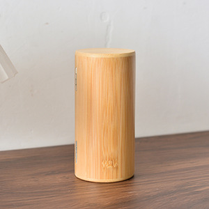 Caja de almacenamiento de té de bambú, redonda, ecológica, para regalo, para té suelto, uso general - Product Image 1