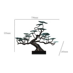 Scultura in Metallo Personalizzata JingYue di Pino <span class=keywords><strong>Bonsai</strong></span> Cinese, Decorazione Artistica Elegante per Soggiorno Moderno - Product Image 6