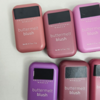 Palette de fard à joues en poudre végétalienne personnalisée et en gros pour marque propre, blush crème à une seule face