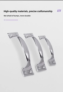 Modern Rustic Silver Stainless Steel Cabinet Handles &amp; Drawer Pulls-Water-proof Rust-proof for Kitchen <strong>Bedroom</strong> Bathroom Wardrobe - Product Image 5