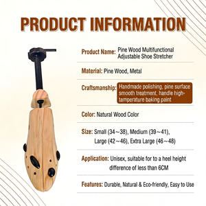 Tendiscarpe in Legno di Alta Qualità, Personalizzabile, Unisex, Ecologico e Durevole, con Funzione di Allargamento, Taglie S/M/<span class=keywords><strong>L</strong></span> - Product Image 6