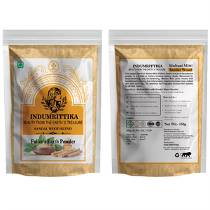 Polvo de tierra Multani Mitti Fullers enriquecido con sándalo para un uso de la piel facial claro y refinado de la India - Product Image 1