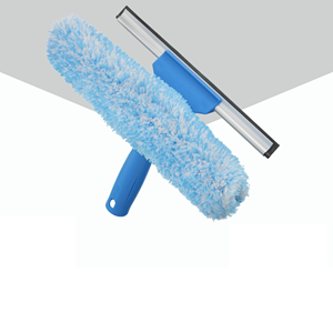 Raclette et brosse combinées pour un nettoyage efficace, outil à double fonction conçu pour les vitres domestiques, de bureau et commerciales - Product Image 2