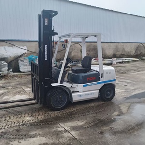 Second Hand Internal Combustion <b>Material</b> <b>Handling</b> Vehicle Efficient TCM FD35 Model 3.5 Ton Diesel Forklift Two Stage Mast Solid - Product Image 5