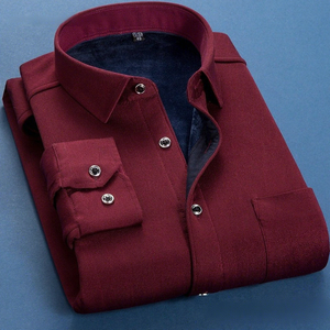 <span class=keywords><strong>Camicia</strong></span> da <span class=keywords><strong>uomo</strong></span> autunno inverno, calda, in rayon antibatterico, foderata in pile, slim fit, stile coreano, a maniche lunghe, tinta unita, di tendenza - Product Image 5