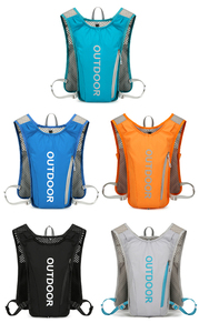 Công Suất Lớn Dây Kéo Không Thấm Nước Siêu Ánh Sáng Chạy Vest Hydrat Hóa Gói Ba Lô Bên Ngoài Khung Polyester Cho Đi Xe Đạp Đi Bộ Đường Dài - Product Image 5