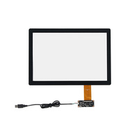 JINYUANTETOUCH Panel Táctil Capacitivo de 10.1 Pulgadas con Interfaz USB/RS232, 10 Puntos Táctiles para Uso Industrial, Médico y Hogar Inteligente