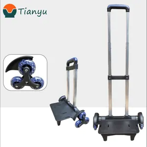 High Quality Detachable Retractable Climb Stair Schoolbag Aluminum Telescopic Trolley Handle with Wheel