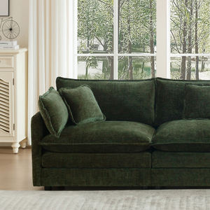 Canapé Modulable en Tissu Chenille, Confort Supérieur, Design Moderne, 2, 3 ou 4 Places, Doux, pour Salon, Petit Ensemble de Canapés - Product Image 3