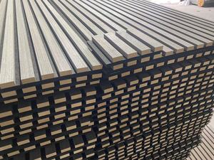 Équipement de studio de musique 3d carreaux muraux panneau panneau mural mdf insonorisé panneaux muraux à lattes de bois panneaux acoustiques de placage akupanel - Product Image 5