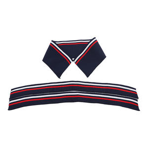 Ribete de Punto Plano de Poliéster y Elastano para Cuello de Polo, Ribete de Punto a Rayas de Colores para Puños, Cintura y Dobladillo Inferior - Product Image 3