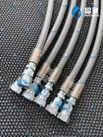 Tuyau en PTFE à paroi lisse tressé en acier inoxydable pour l'industrie alimentaire