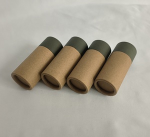 หลอดกระดาษคราฟท์พิมพ์ลายตามสั่งสำหรับใส่เครื่องสำอางแบบแท่ง มีหลายขนาด ผลิตจากกระดาษรีไซเคิลได้ - Product Image 6