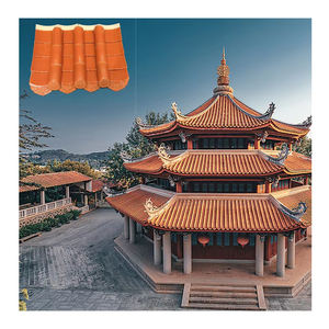 Material de techado de terracota esmaltado opaco <span class=keywords><strong>restaurante</strong></span> de Villa de templo de estilo chino - Product Image 1