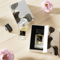 Boîte Cadeau d'emballage de parfum de parfum de soins de la peau cosmétique avec logo Cartons en papier d'art à texture unique imprimés personnalisés