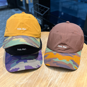 Lightweight Water Resistant Nylon Dad <b>Cap</b> Hola Mar Quick Dry Two Tone <b>Camo</b> Brim Baseball <b>Cap</b> - Product Image 1