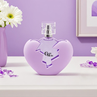 Perfume Factory 100mL Perfume en forma de corazón Acabado Perfume Body Mist Support DIY Scent and Packaging