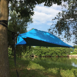 Camping <strong>Aerial</strong> Multi-person Large Hammock Folding <strong>Portable</strong> Mesh Netting Outdoor Fly Tent Family Hammock Triangle Tree Tent - Product Image 5