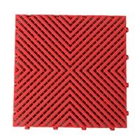 Dalles de sol modulaires en PP pour garage, tapis de drainage emboîtables pour lave-auto et parking