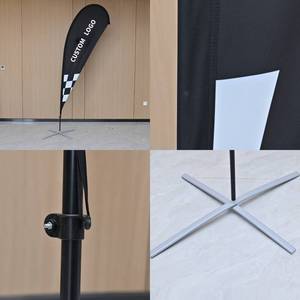 Yf 定制徽标双面羽毛旗套件 - <span class=keywords><strong>2026</strong></span> 新款商务户外羽毛旗开放日广告 - Product Image 3