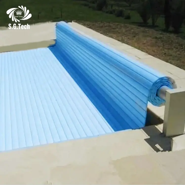 Alta Qualidade Marca Automática PC Slats Pool Cover Impermeável Para Acessórios Para Piscina