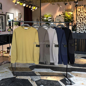 Sudadera Casual de Algodón 100% al por Mayor, Talla Grande, Manga Larga, con Logotipo Bordado en la Manga, para Hombre y Mujer, Invierno - Product Image 3