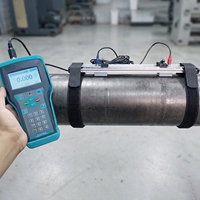 DLTEREN High Precision DN25-DN100 Clamp-On Handheld Portable Variable Area Flowmeter RS232 OEM DTI-200H Metal 1 Year Warranty