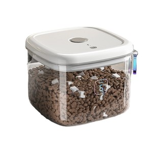 Vacuum Food Storage <b>Bin</b> 6L And 12L Airtight Clip On <b>Lid</b> Pet Food Container For Cat Dog Rice Storage Household Use - Product Image 2
