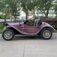 Voiture électrique classique pour l'aventure en plein air, camping, avec batterie au lithium pour adultes, voiturette de golf électrique pour hôtel, mariage, réception de club