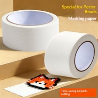 Ruban de masquage pour perles Perler, protection grand format pour le repassage, anti-déformation, sans résidu, simple face en caoutchouc, pour bricolage enfant