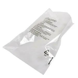 Custom Plastic Packaging Bag Self-adhesive Sealing Clear Transparent Poly Bag with Suffocation Warning