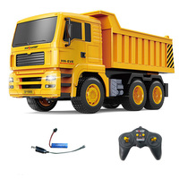Lehoo Toys Kaliwo 13553 1/18 6CH Camion benne RC télécommandé en métal, modèle expert pour l'exploitation minière