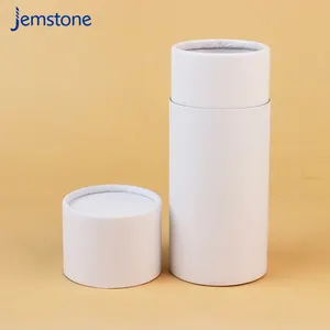 Especificaciones de material personalizables, tamaño de tubo de papel kraft blanco, embalaje de tubo de cartón