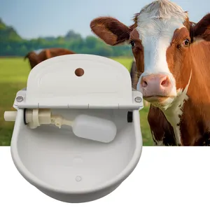 White Drinking Bowl Cattle Cow Drinkers Animal Water Drinkers Stainless Steel Custom Automatic Drinking Water Bowl