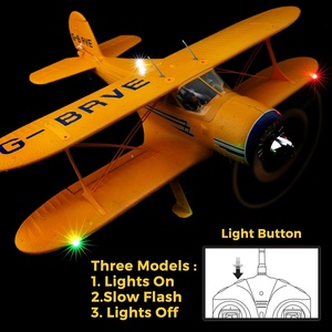 <span class=keywords><strong>Avion</strong></span> RC WLtoys A300 4 canaux Beechcraft <span class=keywords><strong>D</strong></span>-17 avec lumières, moteur brushless 6G/3D, EPP incassable, planeur télécommandé 4CH - Product Image 4