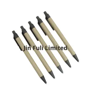 Stylo en papier de blé écologique biodégradable de style nordique, cadeau d'affaires pour le bureau, tube en papier <span class=keywords><strong>portugais</strong></span> - Product Image 5