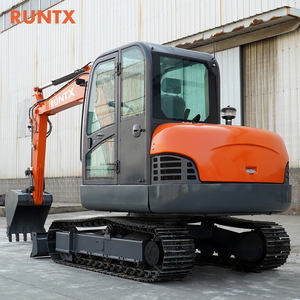 Excavadora Marca Runtx de 6 Toneladas, Motor Kubota EPA Euro 5, Excavadora de Orugas para Granja, Mini Excavadora China - Product Image 3
