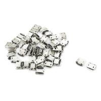 Lote de 100 Conectores Micro USB Tipo B Hembra de 5 Pines para Teléfono Móvil, Conector Jack Micro USB de 5 Pines, Toma de Carga