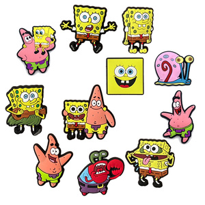 Nuovo arrivo bracciale bambini charm Cartoon decorazione di scarpe fibbie PVC accessori <span class=keywords><strong>Spongebob</strong></span> scarpe Charms per bambini regalo - Product Image 4