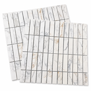 Carreaux de mosaïque en marbre blanc pour hôtel et salon - Design moderne et écologique - Product Image 4