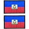 Patch Haïti patchs drapeau Haïti patchs brodés pour sacs à dos casquettes chapeaux vestes pantalons crochet et boucle