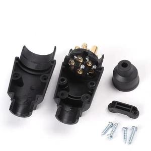 European Style 7 Pin <b>Trailer</b> Plug RV Adapter Taillight Signal Connector Converter - Product Image 4