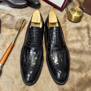 Chaussures Oxford en cuir véritable faites à la main pour hommes, style italien, formelles, pour affaires, solides, été, chaussures en cuir pour hommes, chaussures en cuir - Product Image 6