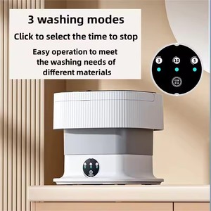 Mini Lave-Linge Séchant Pliable <span class=keywords><strong>10L</strong></span> Portable pour Vêtements de Bébé et Sous-Vêtements à Domicile - Product Image 2