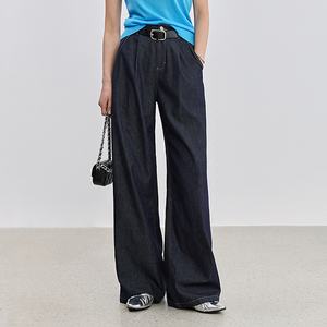 Pantalones <span class=keywords><strong>Vaqueros</strong></span> Holgados de Lyocell Suave y Ecológico de Fábrica Personalizada LARSUR, Pantalones de Mezclilla Rectos y Desgastados para <span class=keywords><strong>Mujer</strong></span> - Product Image 1