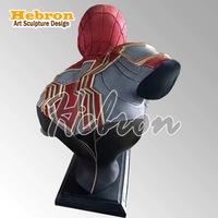 Buste personnalisé Avengers, figurine d'action Spider-Man Iron Man, modèle en polyrésine, sculpture de buste Spiderman