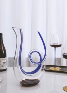 <span class=keywords><strong>Carafe</strong></span> <span class=keywords><strong>à</strong></span> <span class=keywords><strong>vin</strong></span> rouge en verre soufflé <span class=keywords><strong>à</strong></span> la main, unique, pour la vente en gros - Product Image 6